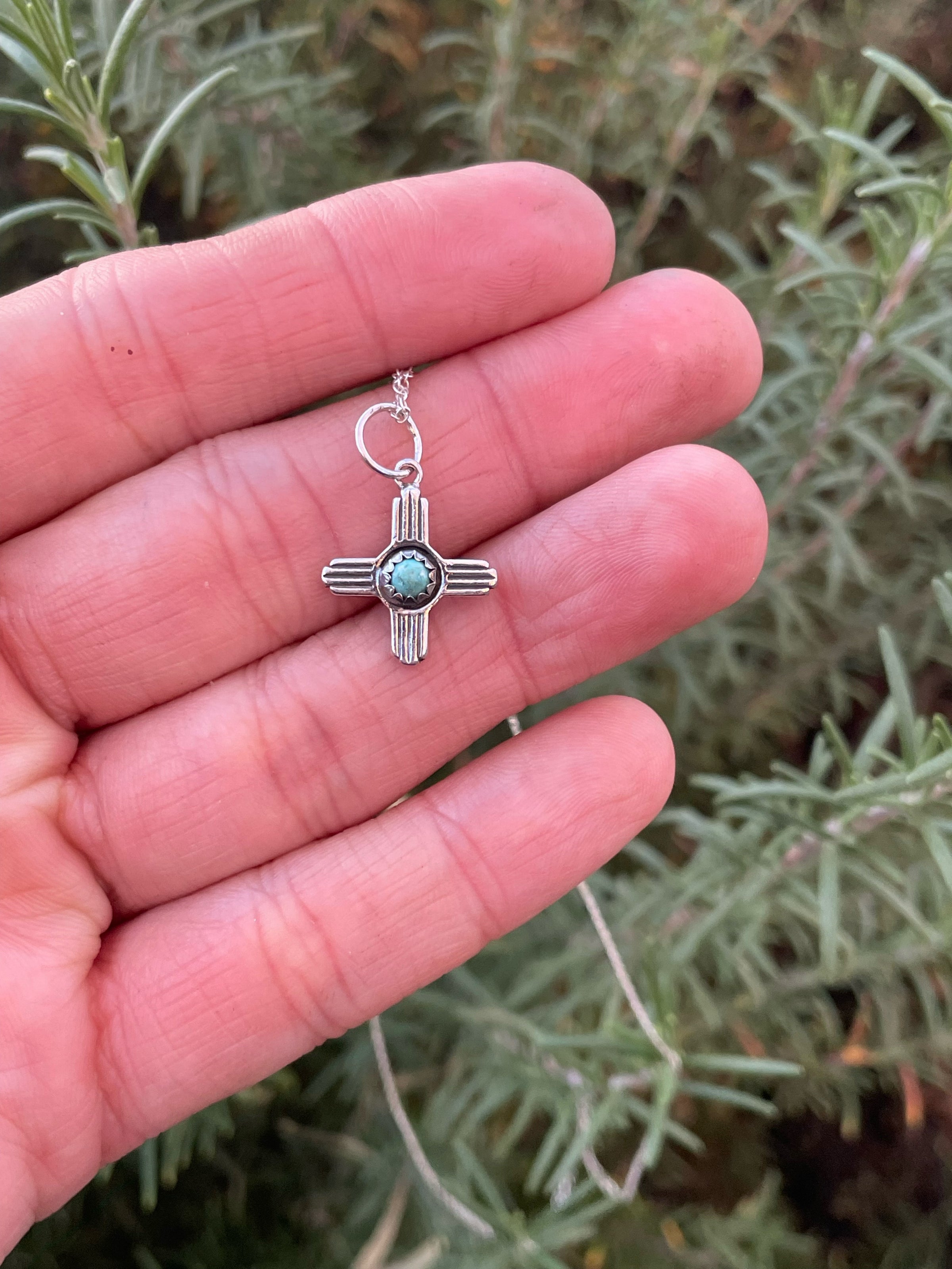 Zia pendant turquoise